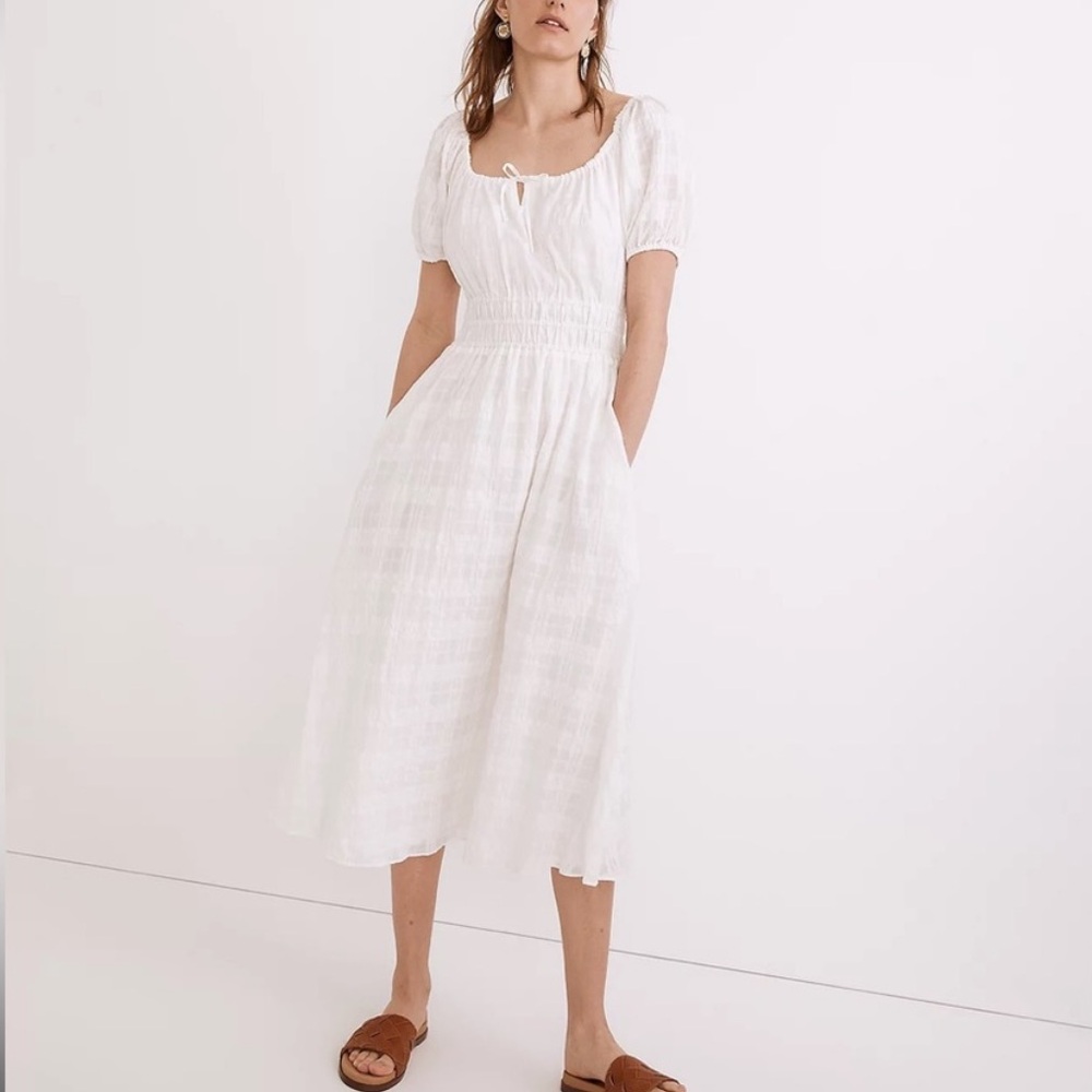 Madewell White Midi Dress